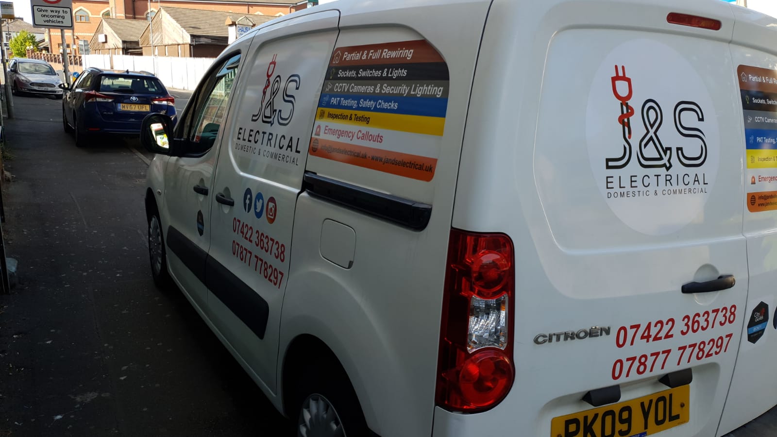Van lettering job