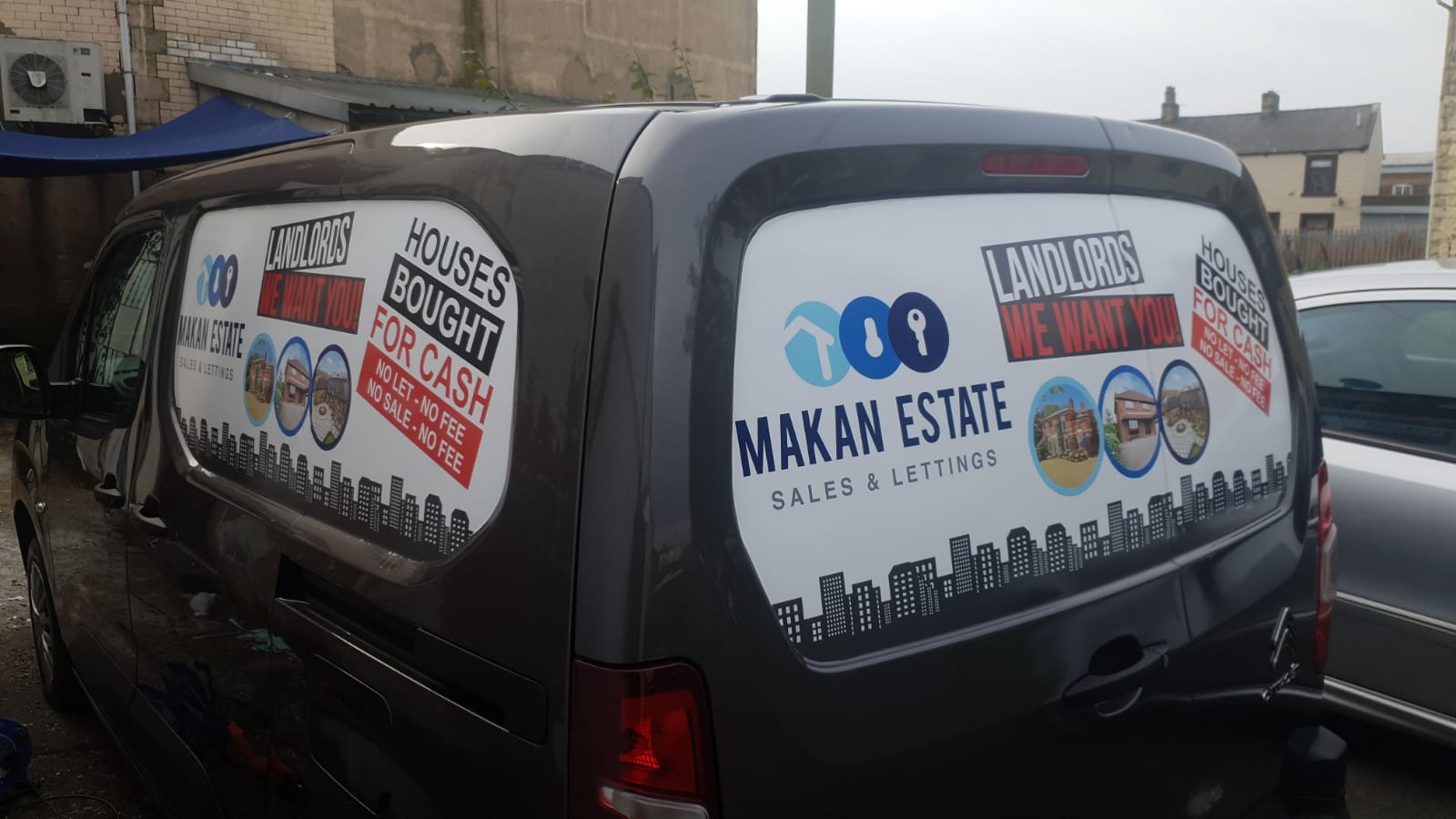 Van window graphics job